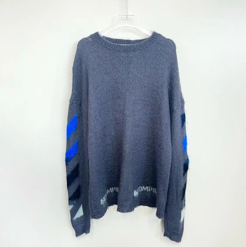 Off-White Off-White Gray Women's Pullover Sweater 0089 Size M / US 6-8 / IT 42-44 - 1 Thumbnail