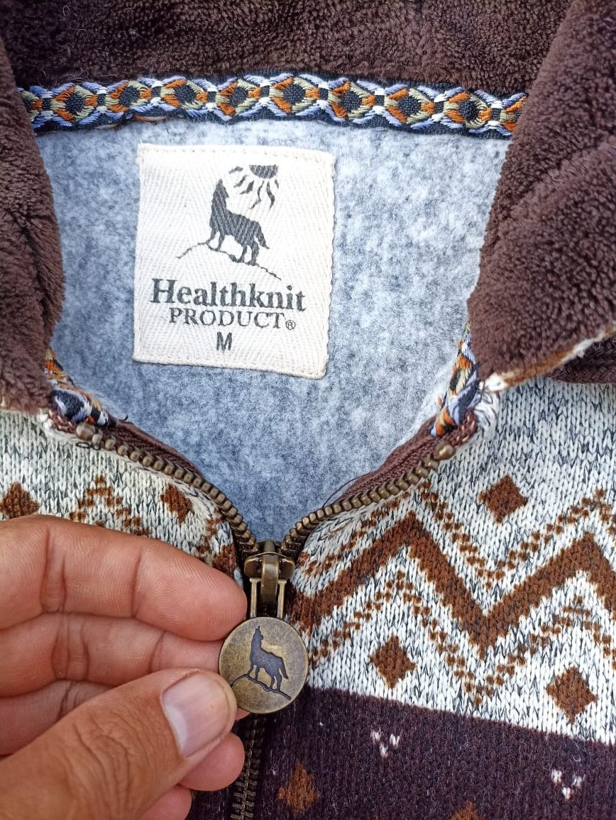 Japanese Brand × Vintage Hoodie zipper by healthknit Size US M / EU 48-50 / 2 - 10 Thumbnail