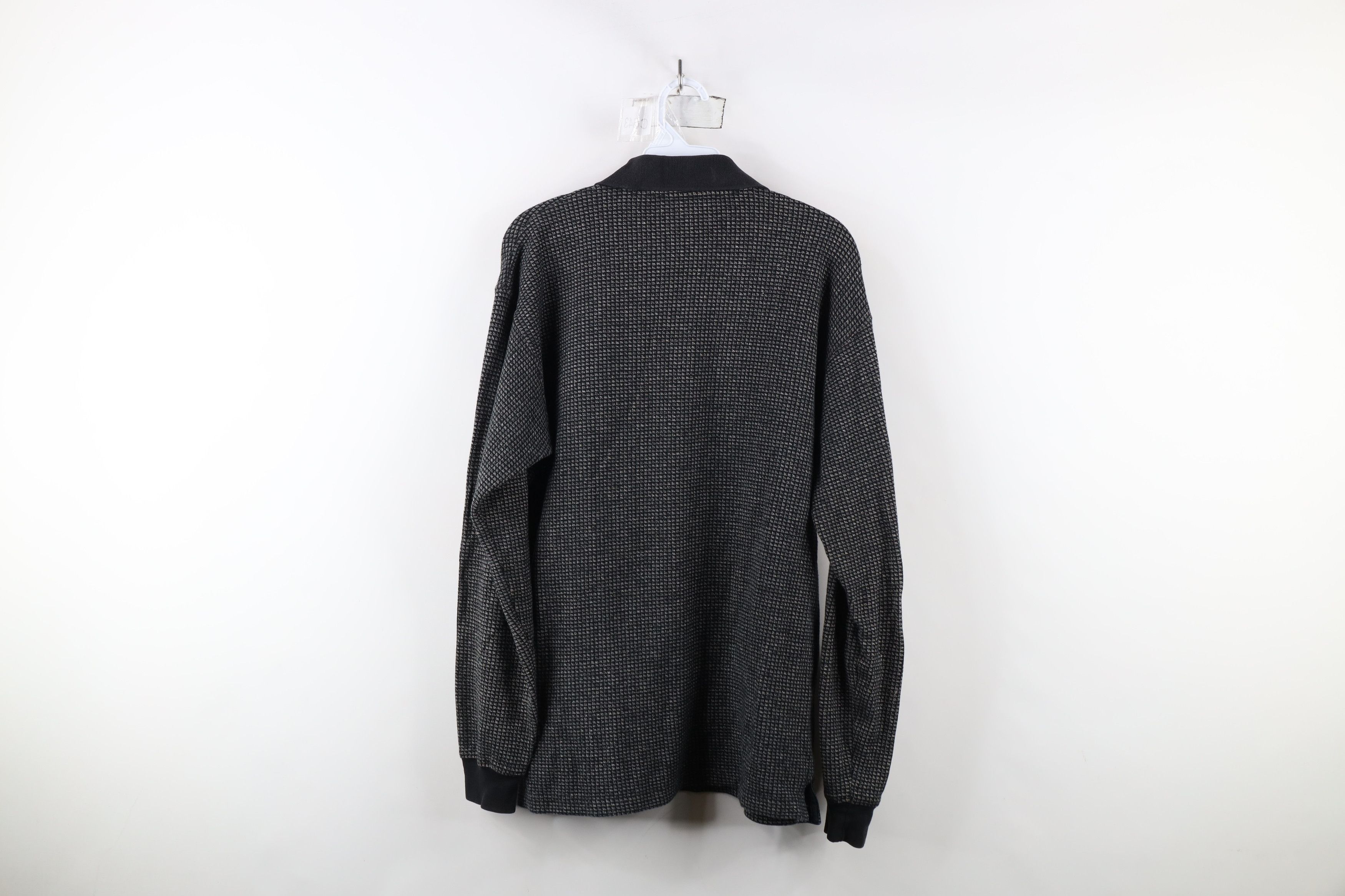 Vintage Vintage 90s Streetwear Geometric Long Sleeve Polo Shirt Size US M / EU 48-50 / 2 - 11 Thumbnail