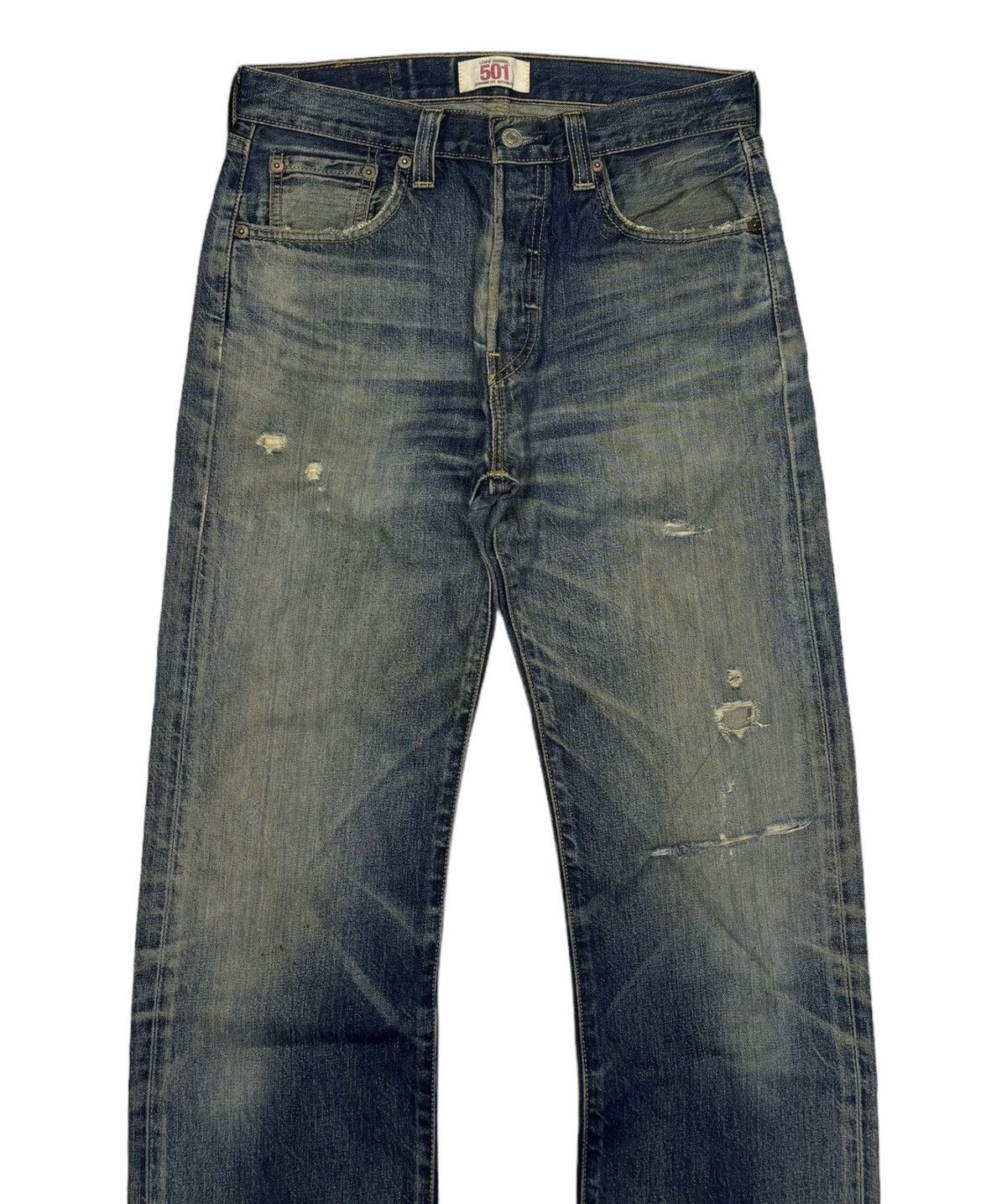 Levi's 🔥Levis 501 Japan Distressed Denim Jeans Size US 30 / EU 46 - 5 Thumbnail