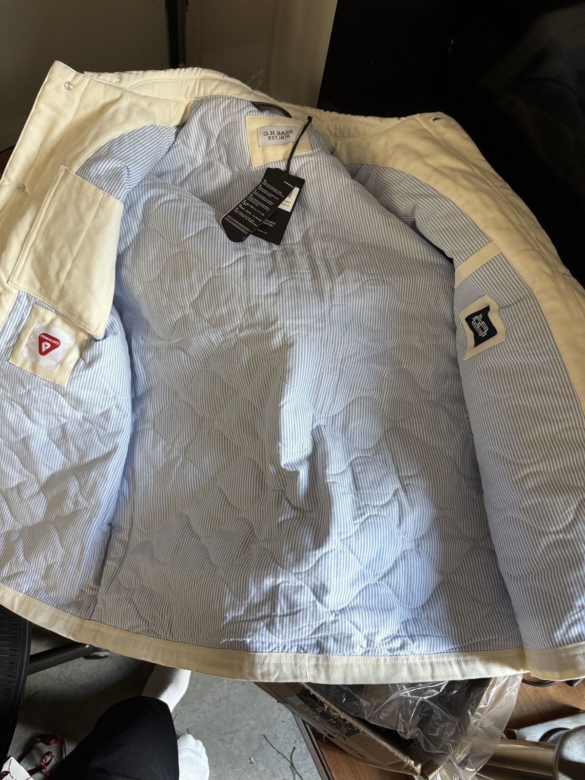 G.H. Bass & Co. Primaloft Brant Workwear denim/canvas jacket Size US L / EU 52-54 / 3 - 9 Thumbnail