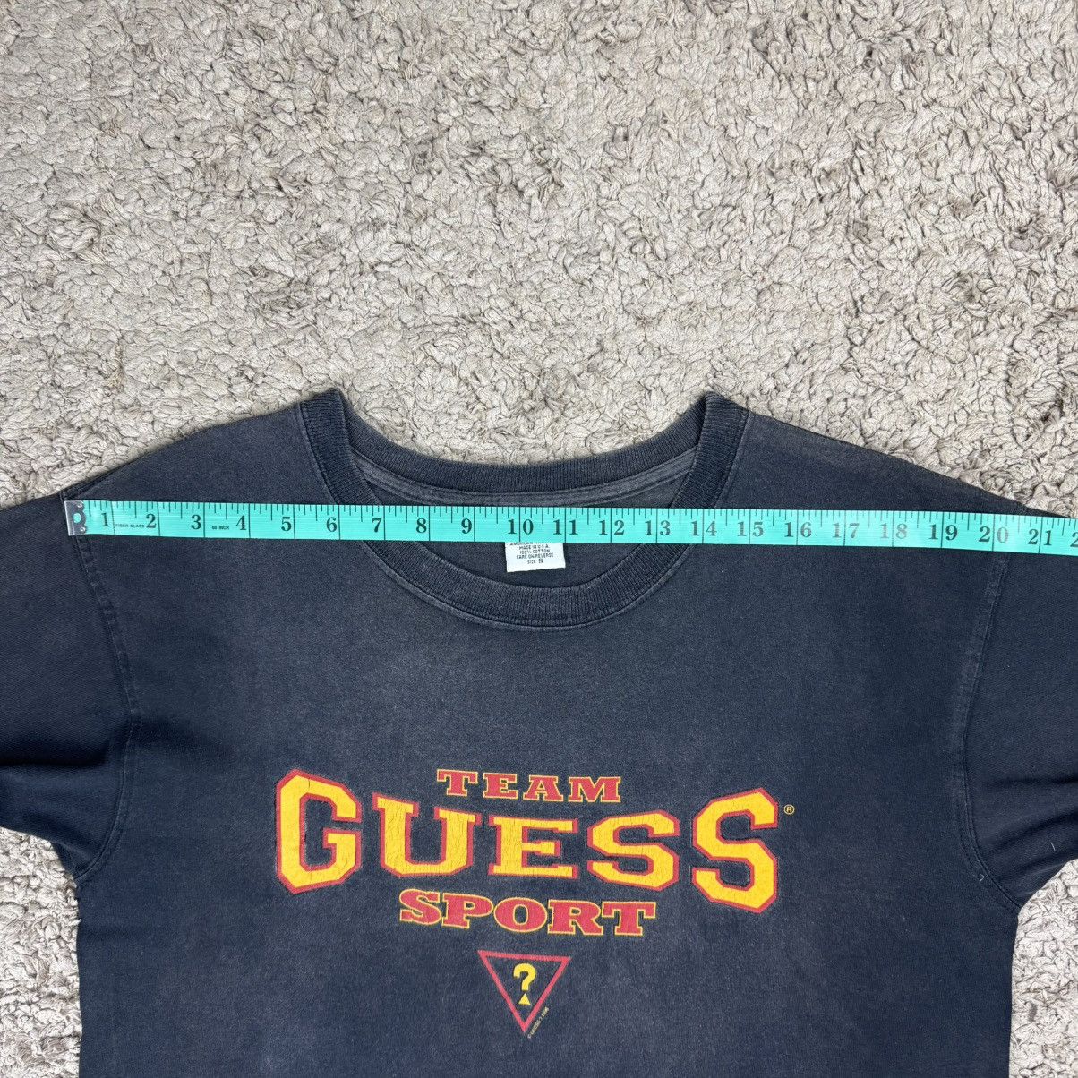 Guess Vintage 90’s Faded Team Guess Sports 1996 Spellout T-shirt Size US S / EU 44-46 / 1 - 14 Thumbnail