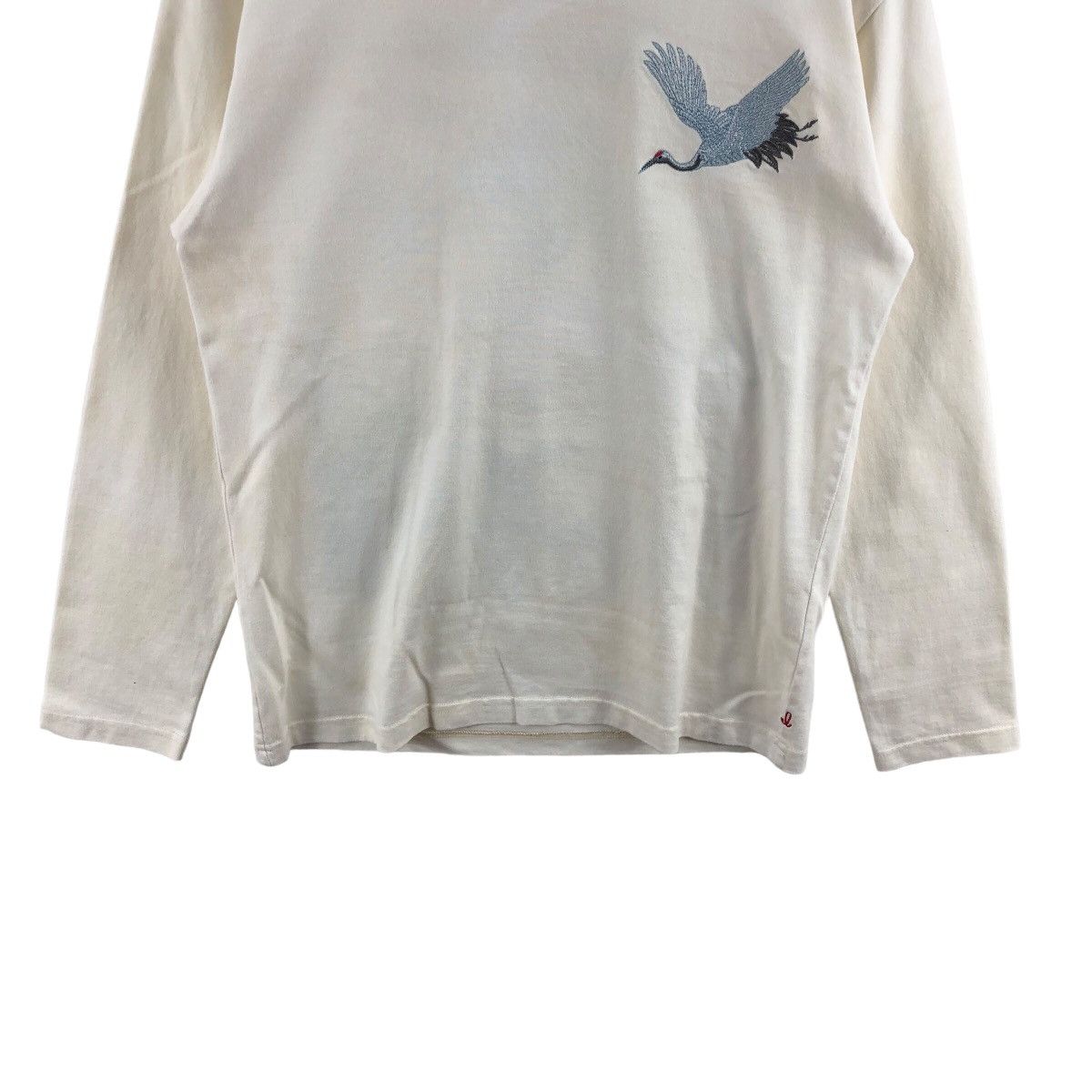 Japanese Brand × Vintage Pick!! Vtg SUKAJAN JAPAN Embroidery Long Sleeve Tshirt Size US M / EU 48-50 / 2 - 4 Thumbnail