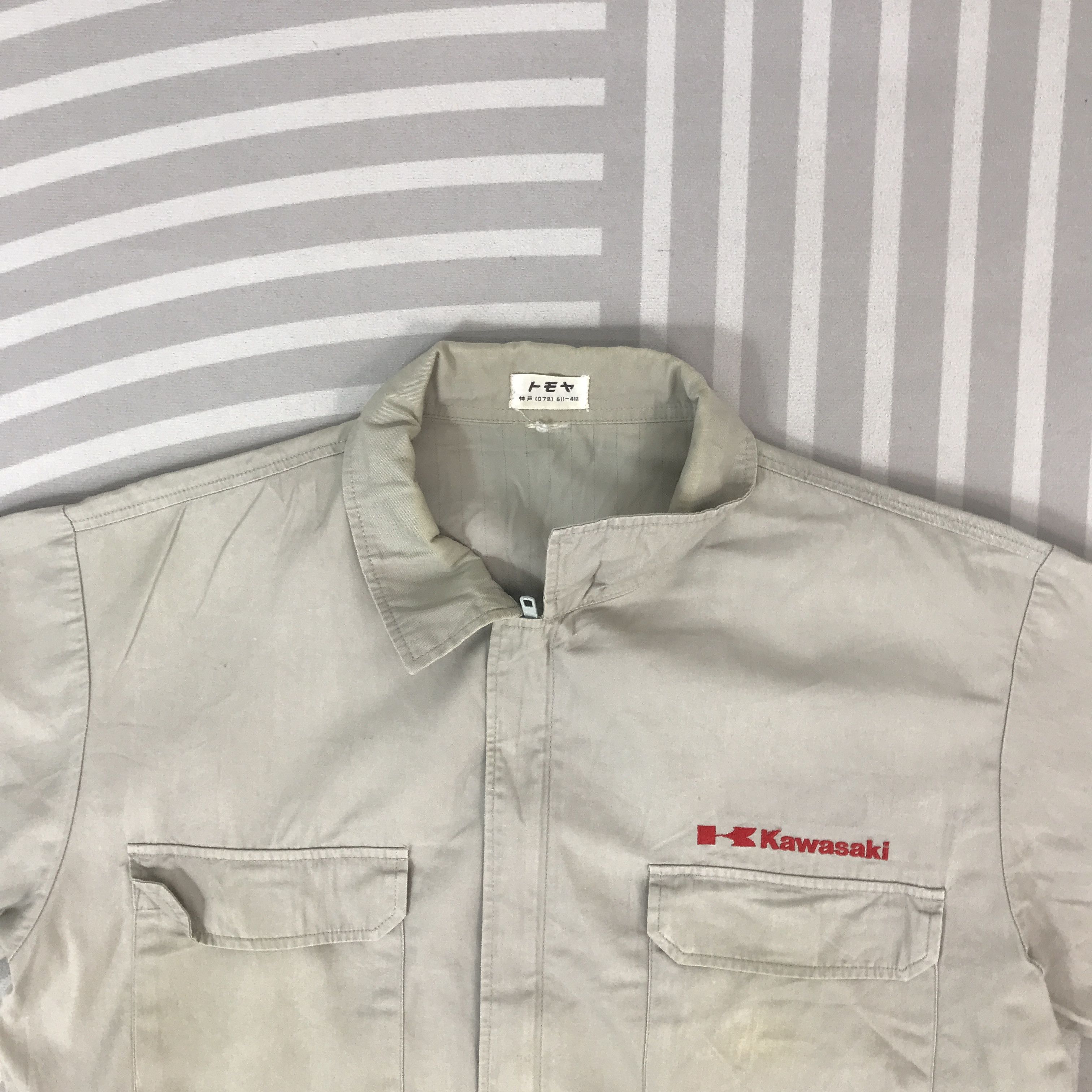 Sports Specialties Vintage Kawasaki motoracing short sleeve Jacket Size US L / EU 52-54 / 3 - 2 Thumbnail