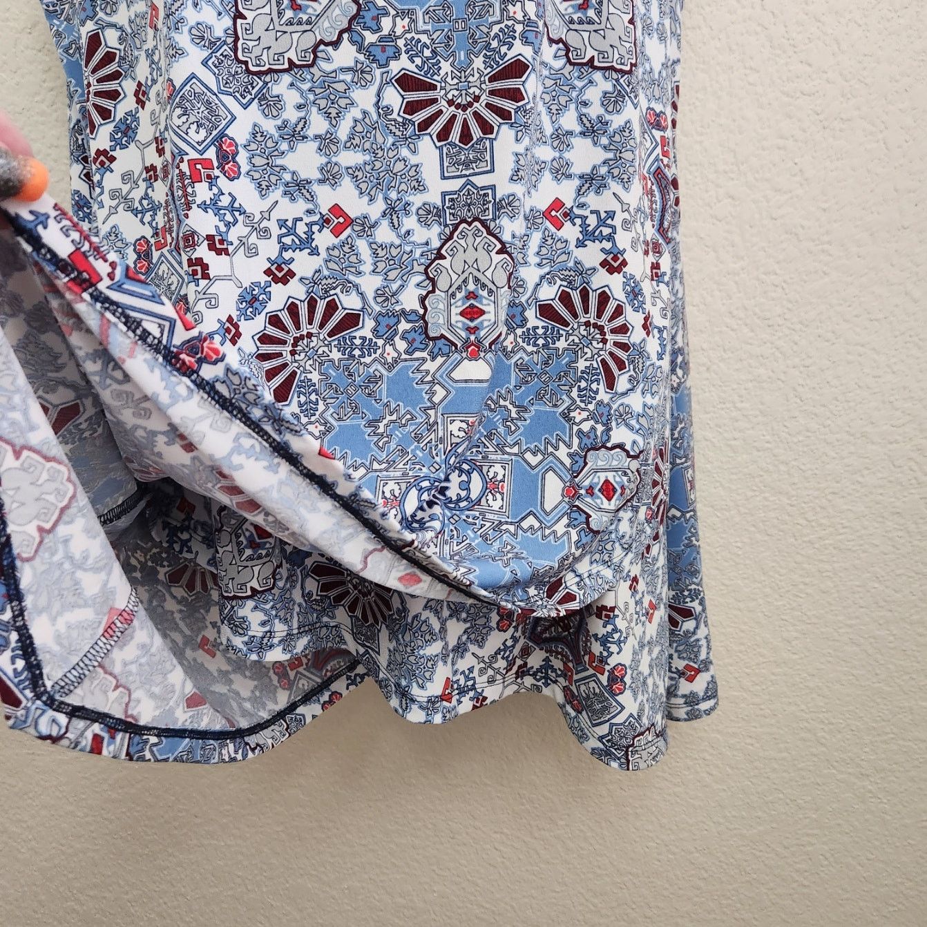 Other Cato Blue Red Floral Sleeveless Layered Top XL Flowy Soft Size XL / US 12-14 / IT 48-50 - 2 Thumbnail