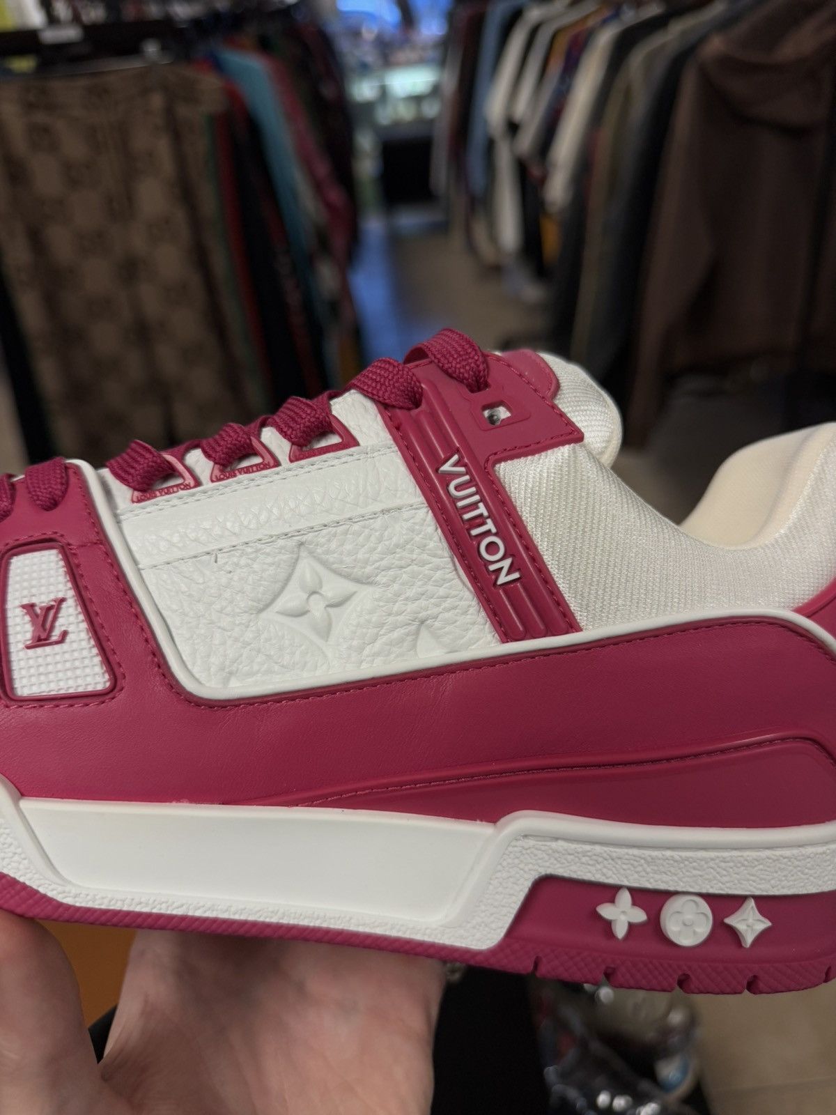 Louis Vuitton Louis Vuitton Low Top Pink Trainers Size 9LV/10US (NEW) Size US 10 / EU 43 - 4 Thumbnail