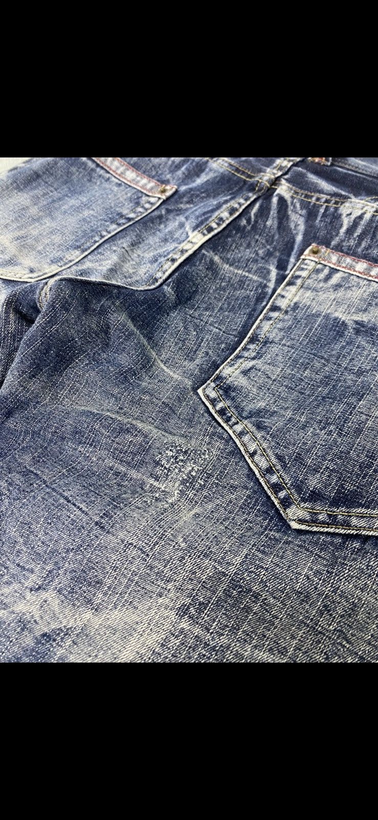 Japanese Brand 2000s Rare Japanese Acid Wash Denim Jeans Y2K Size US 34 / EU 50 - 17 Thumbnail