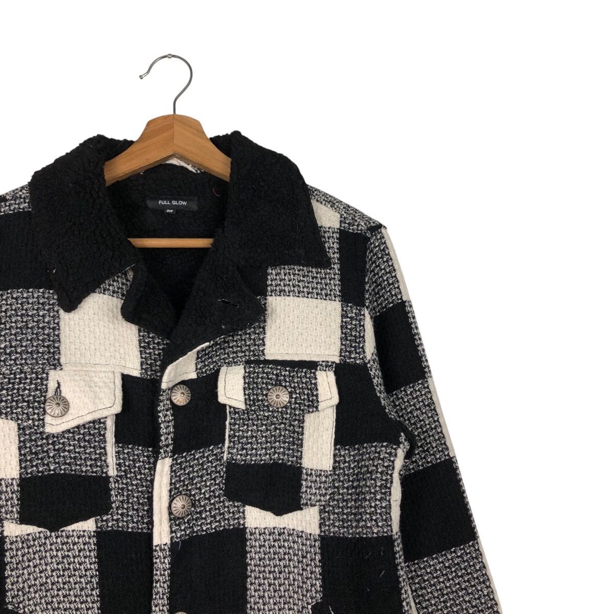 Japanese Brand Full Glow Flannel Shirt Jacket Tartan Design Blanket Fleece Size US M / EU 48-50 / 2 - 7 Thumbnail