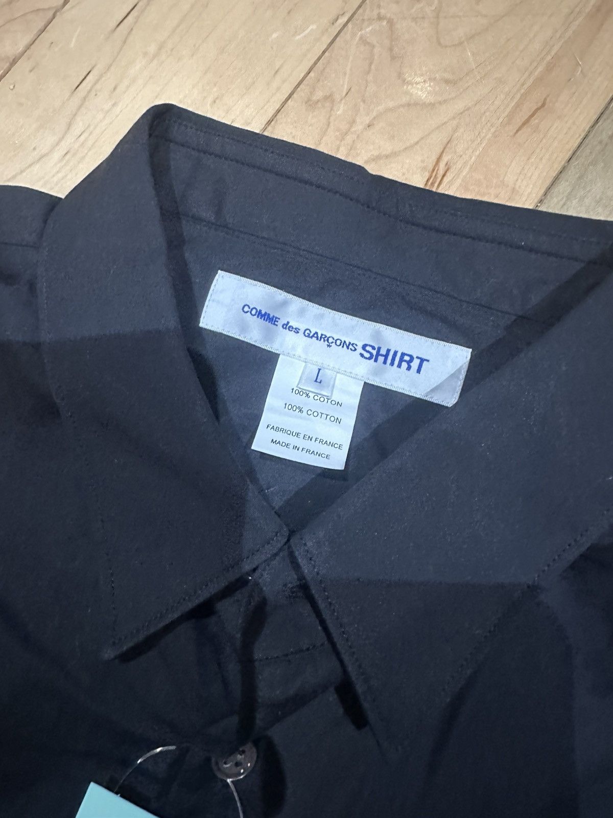 Comme des Garcons SHIRT CDG Long Sleeve Button Up Shirt w/ Pleated Skirt Size US L / EU 52-54 / 3 - 3 Thumbnail
