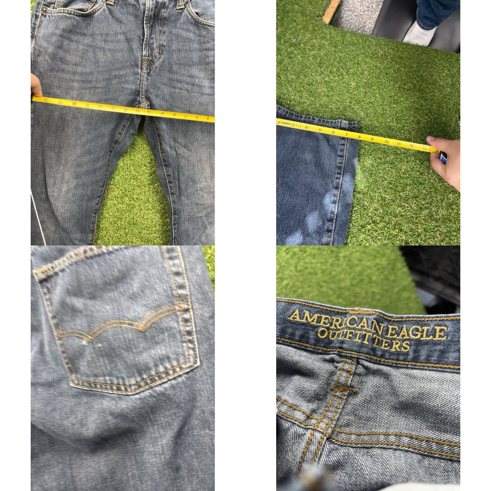American Eagle Outfitters American Eagle Outfitters Jeans Mens 32x34 Dark Wash Straight 5-Pocket Denim Blue Jeans Regular Rise Size US 32 / EU 48 - 8 Thumbnail