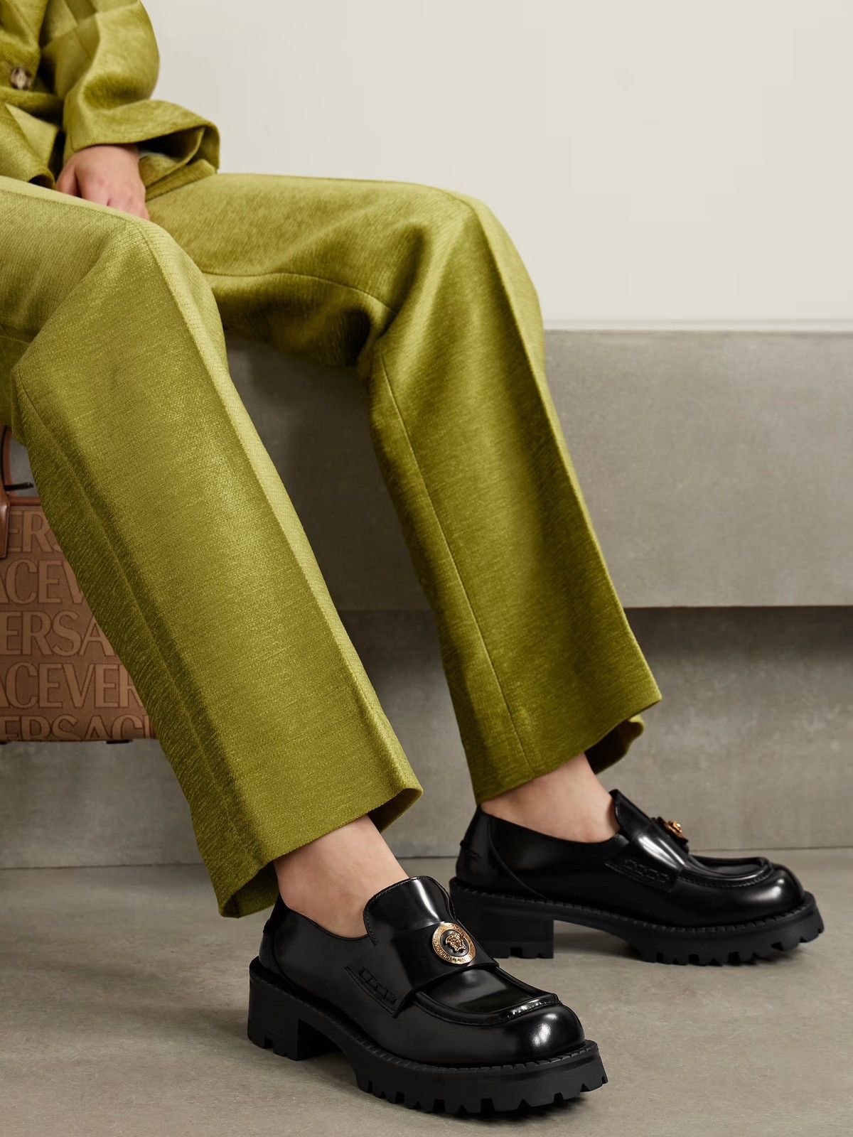 Versace VERSACE ALIA PLATFORM LOAFERS 35 MM Size US 9 / IT 39 - 1 Thumbnail