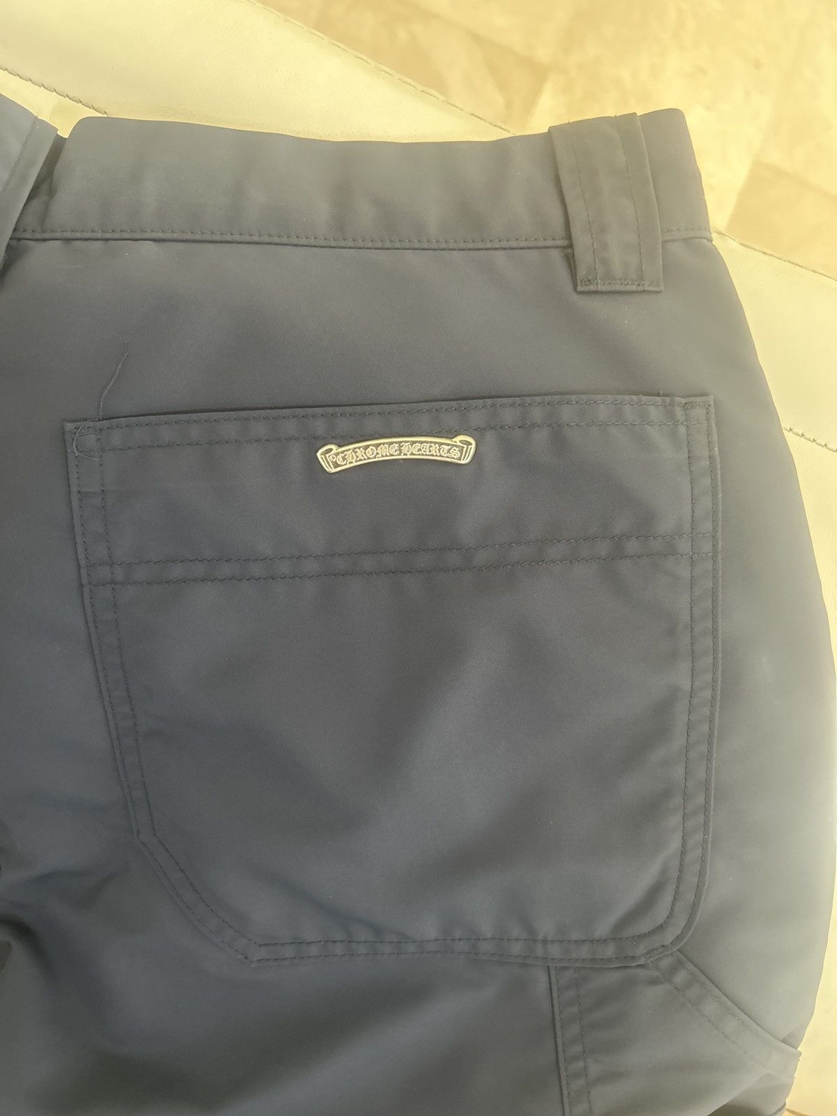 Chrome Hearts Chrome Hearts Blue Carpenters with Yellow Patch and Leather Size US 34 / EU 50 - 14 Thumbnail