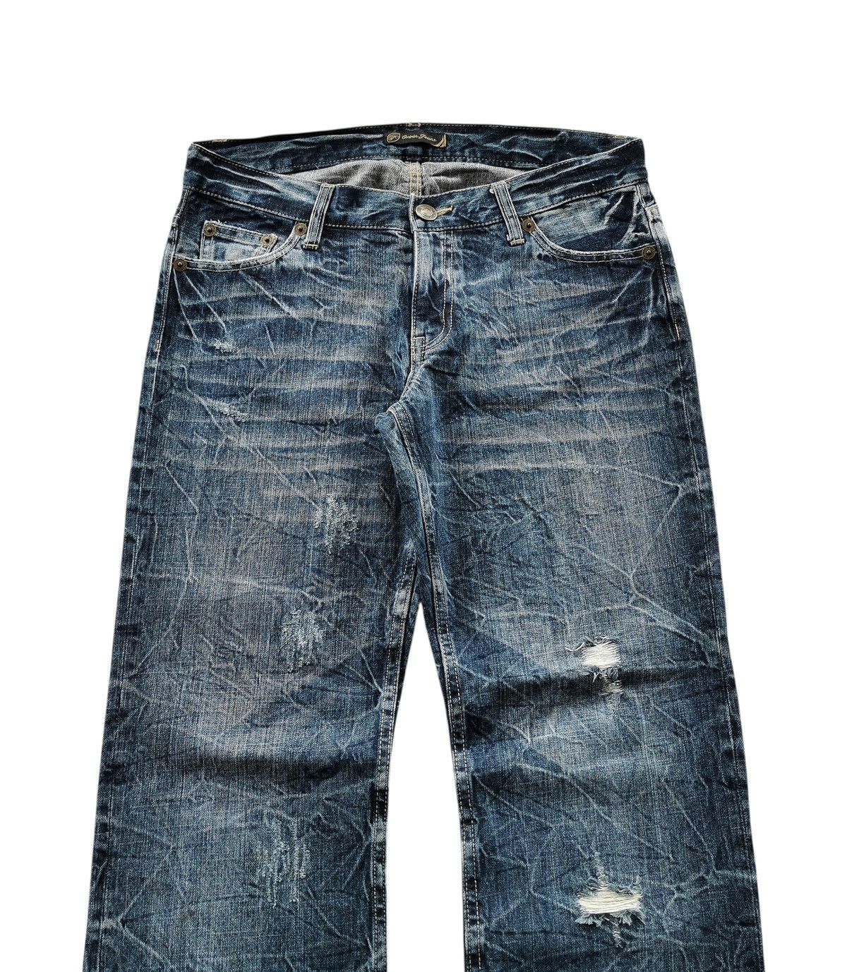 Hysteric Glamour rare Distressed Denim Oririn Jeans vintage hystric glamour Size US 33 - 2 Thumbnail