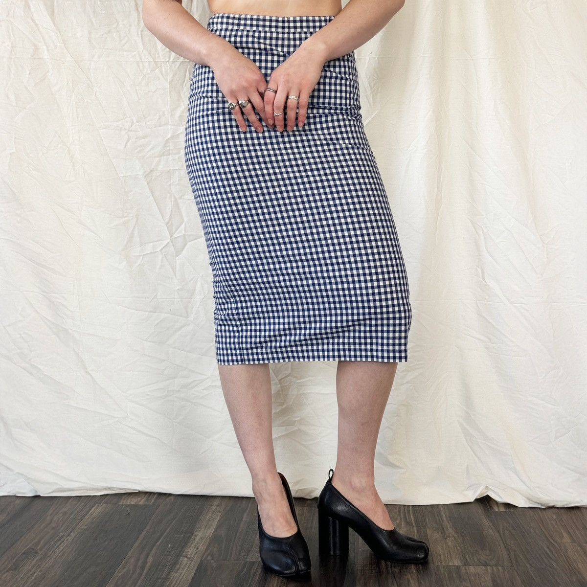 Comme des Garcons Comme des Garcons Gingham Midi Skirt Size 24" / US 00 / IT 34 - 2 Thumbnail