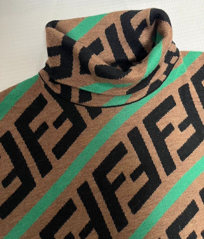 Fendi Fendi Patterned Sweater Size 48 New Size US L / EU 52-54 / 3 - 2 Thumbnail