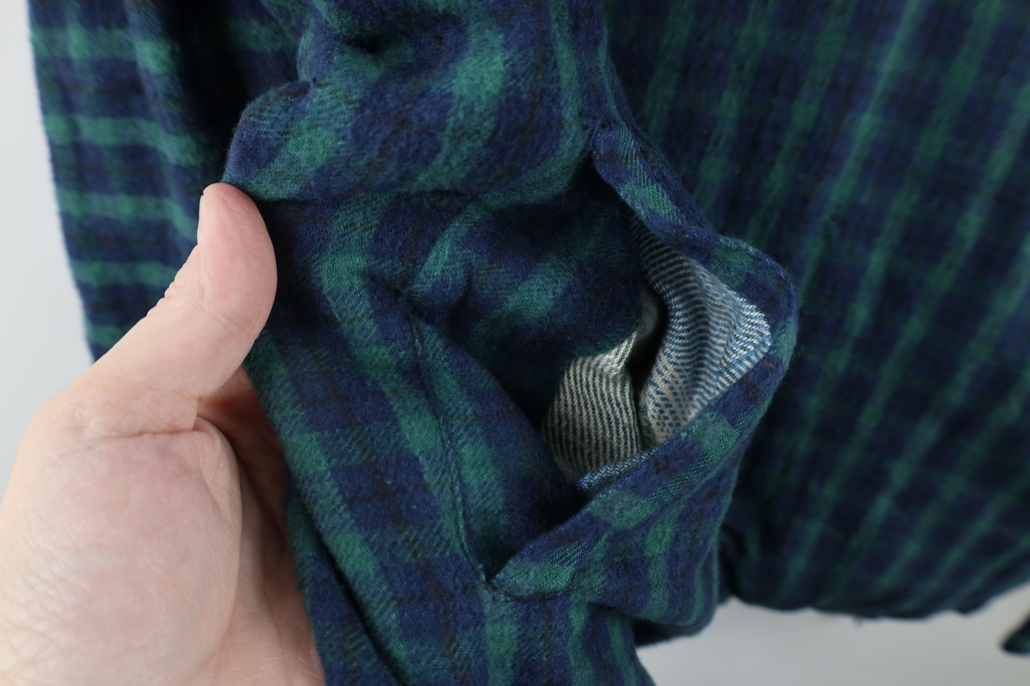 Vintage Vintage 90s Streetwear Flannel Hooded Anorak Jacket Plaid Size US L / EU 52-54 / 3 - 5 Thumbnail