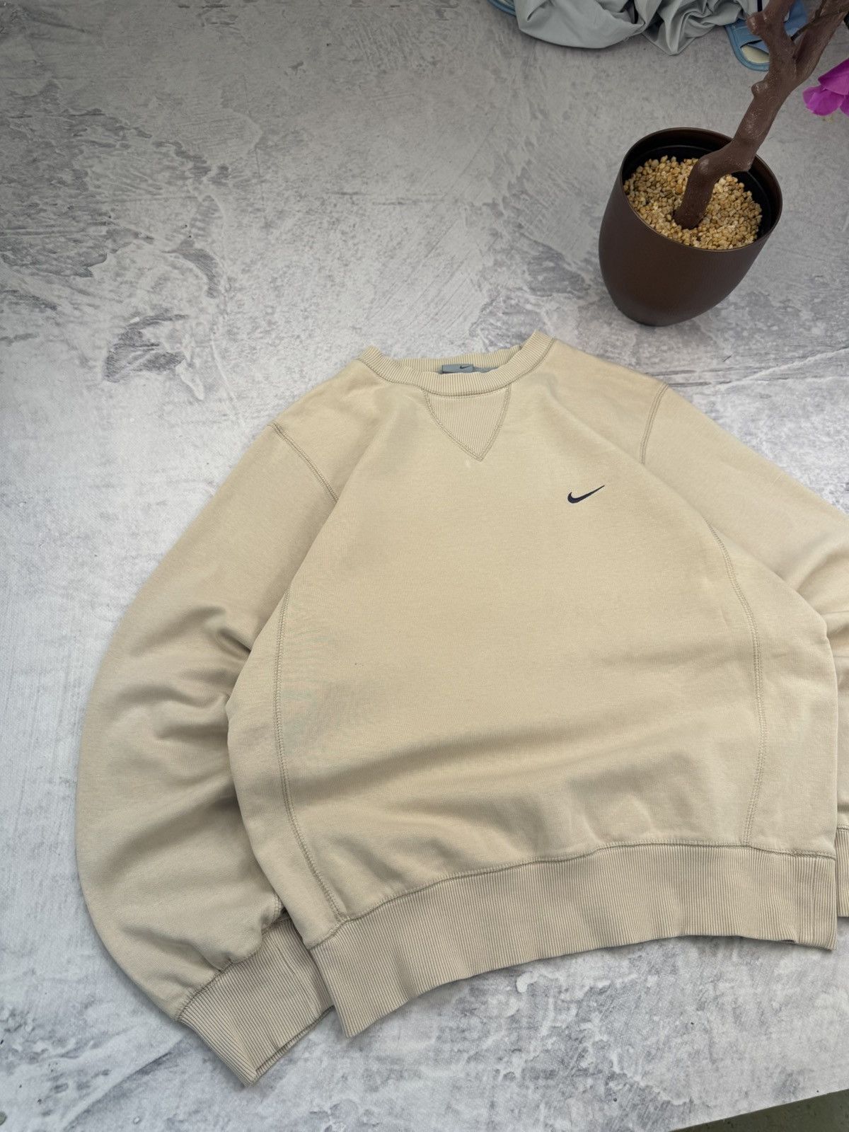 Nike × Vintage NIKE VINTAGE BASIC LOGO OVERSIZE BAGGY FIT SWEATSHIRT Size US S / EU 44-46 / 1 - 2 Thumbnail