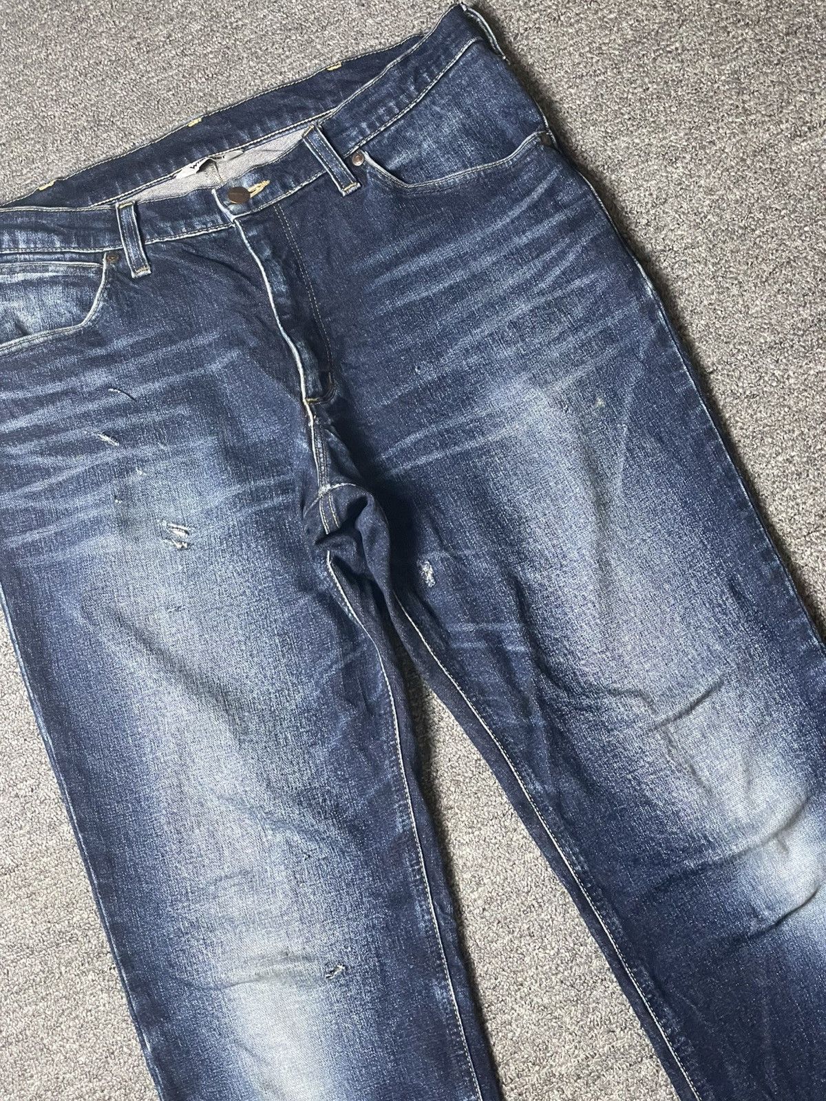 Vintage × Wrangler Vintage WRANGLER Distressed Denim Jeans (111) Size US 34 / EU 50 - 3 Thumbnail