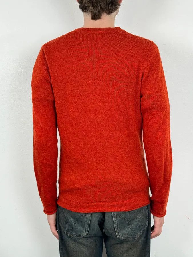 Daniele Alessandrini Daniele Alessandrini Orange Minimalist Cardigan Sweater Size US M / EU 48-50 / 2 - 3 Thumbnail