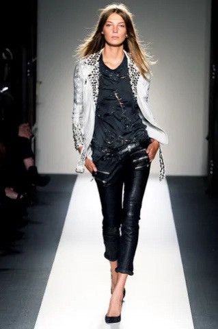 Balmain SS11 Decarnin Lambskin Leather Multi Zip Pants Size 24" / US 00 / IT 34 - 2 Thumbnail