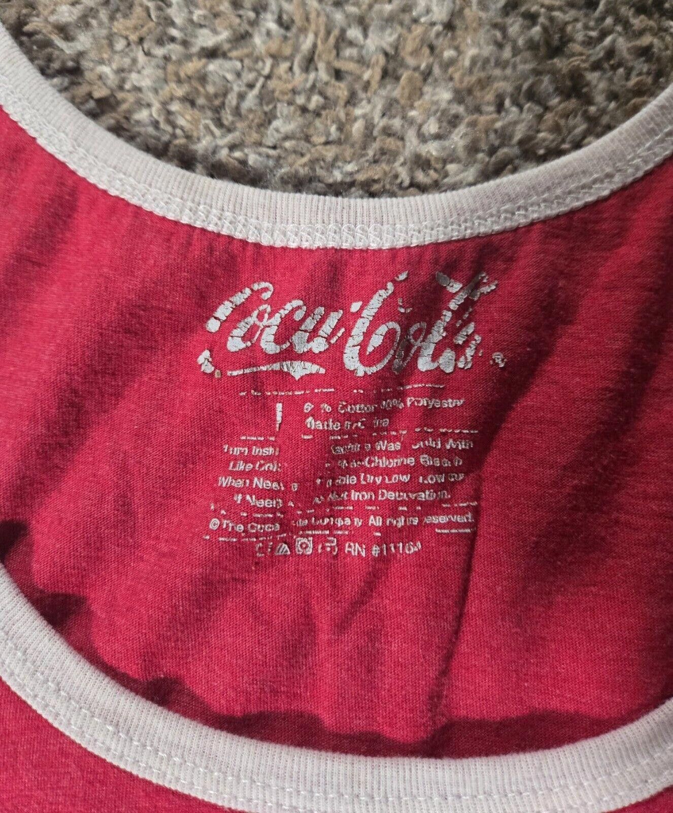 Coca Cola Red And White Coca Cola Tank Top ****See Measurements**** Size ONE SIZE - 2 Thumbnail