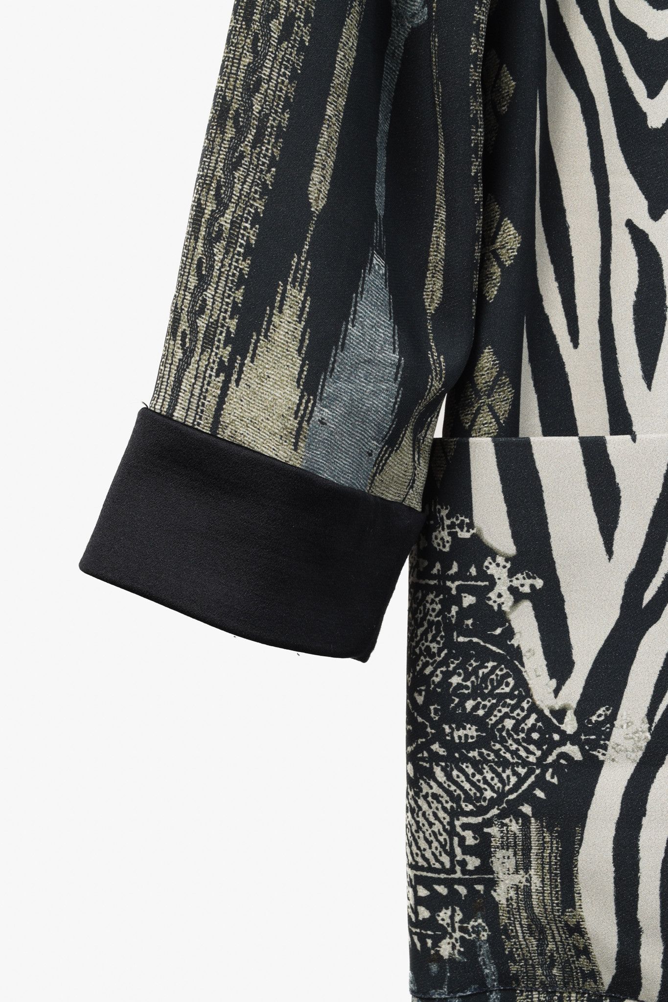 Etro Etro Grey Zebra Embellished 3/4 Sleeve Tunic Size M / US 6-8 / IT 42-44 - 5 Thumbnail