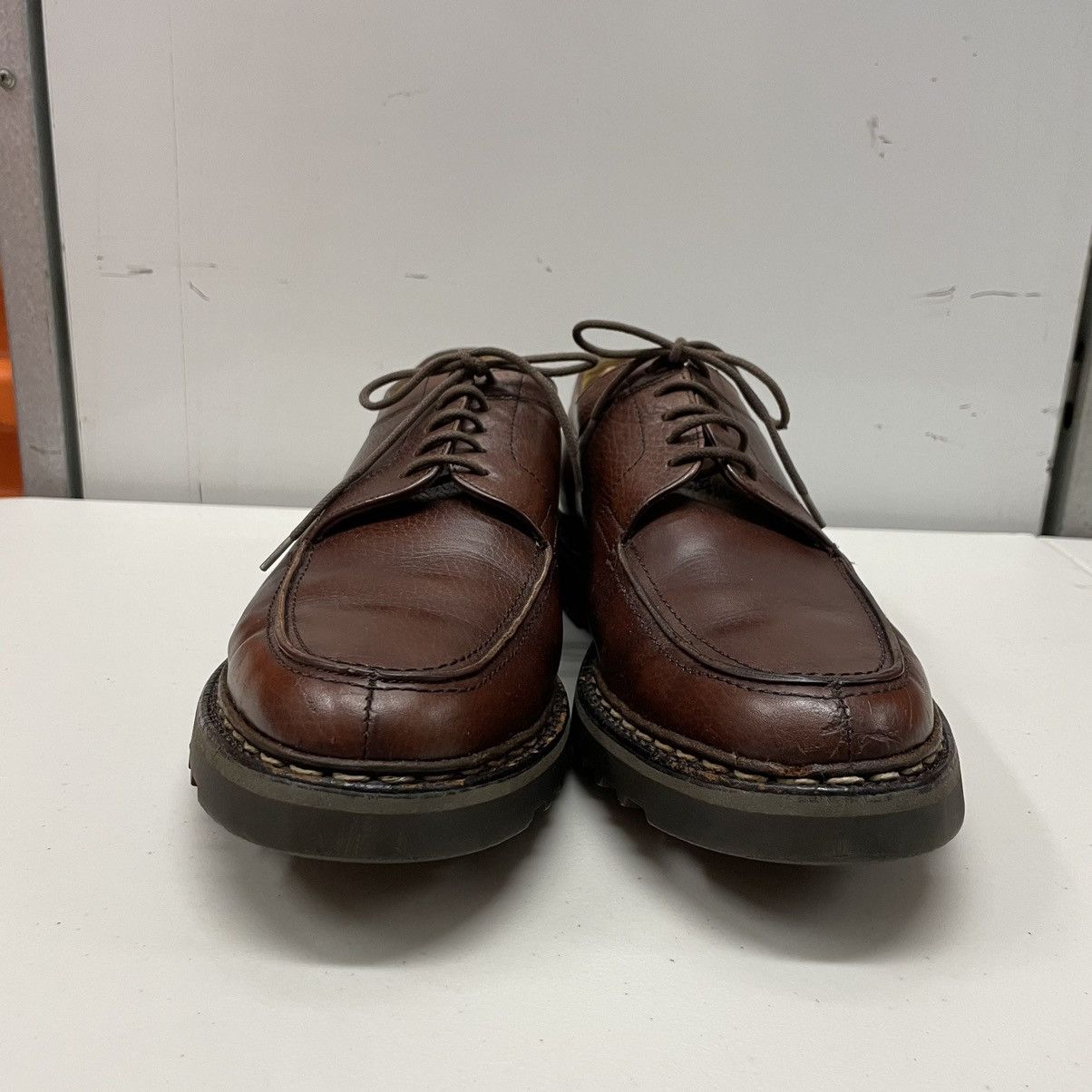 John Lobb Uzes Blucher Walking Shoes Moc Toe Lug Sole Leather Size US 11 / EU 44 - 3 Thumbnail