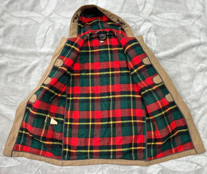 Gloverall Gloverall Wool Duffle Coat Beige Vintage 80s 90s England Size US L / EU 52-54 / 3 - 3 Thumbnail