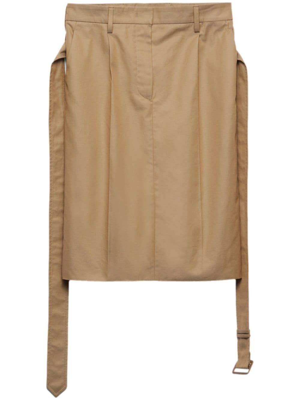 Prada BELTED MIDI SKIRT Size 26" / US 2 / IT 38 - 1 Thumbnail
