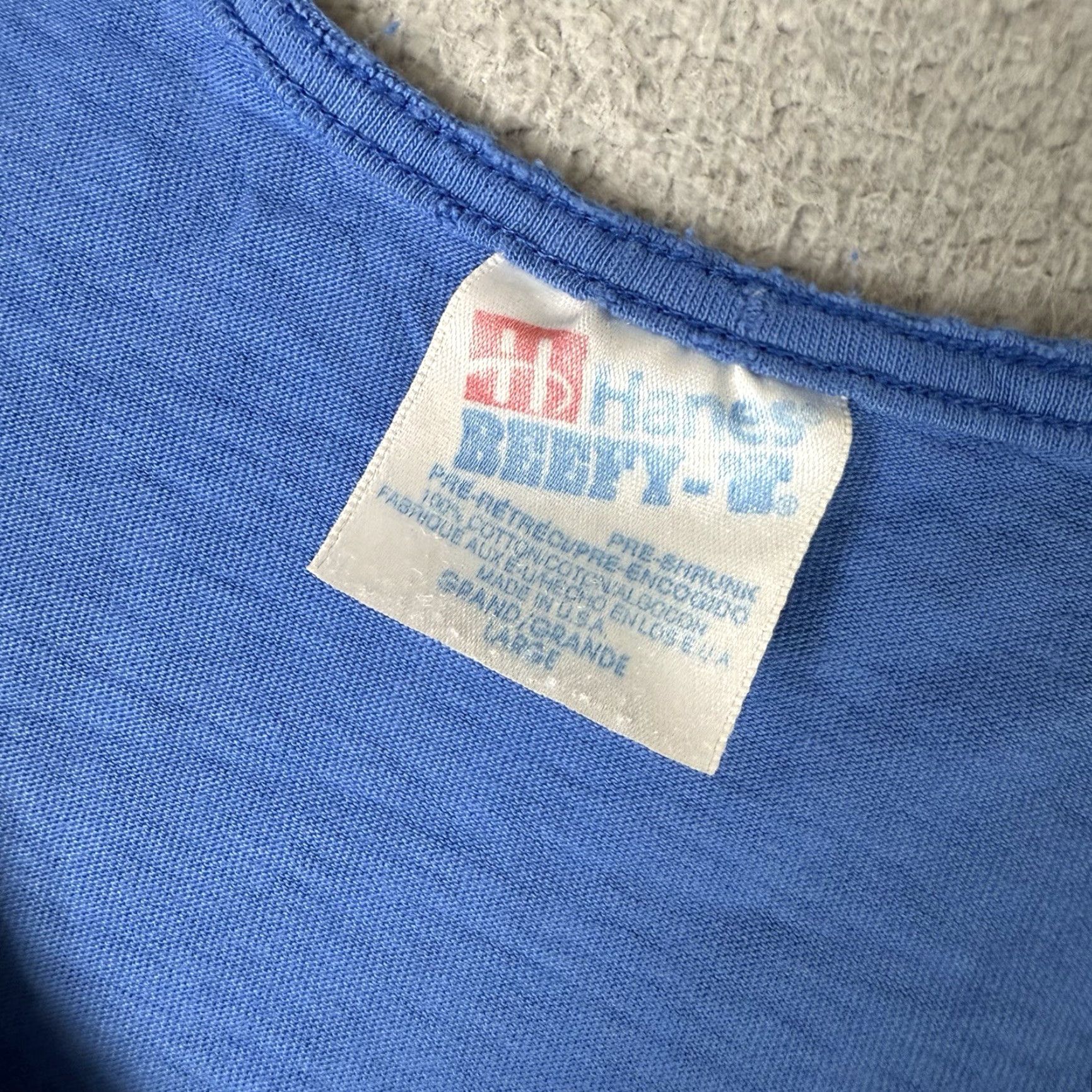 Hanes VINTAGE North Shore Tank Top Mens Large Blue USA Hawaii Surfing Rare Hanes Shirt Size US L / EU 52-54 / 3 - 6 Thumbnail