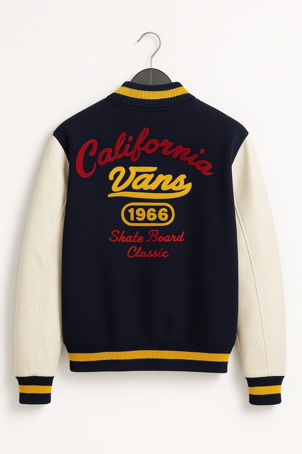 Vans Vintage Vans California Native Varsity Jacket – Navy & Grey Size US M / EU 48-50 / 2 - 2 Thumbnail