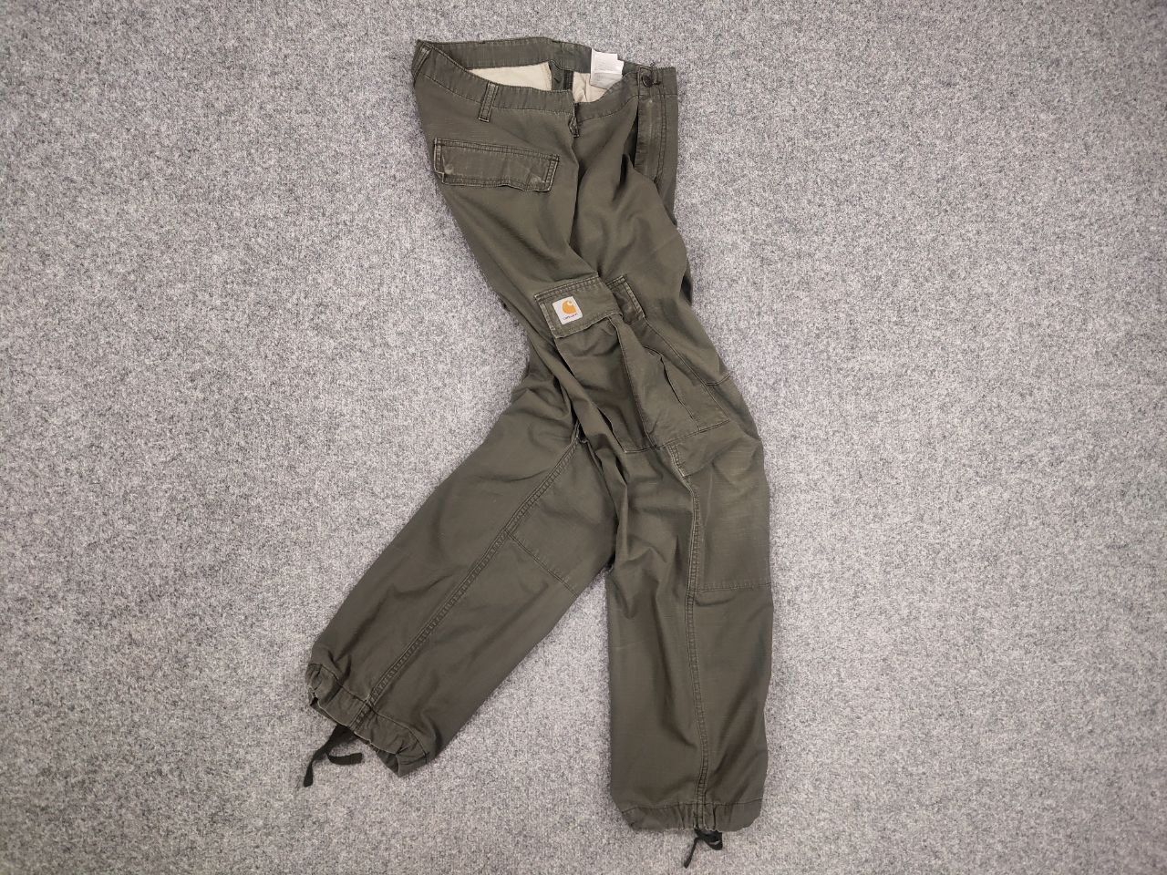 Carhartt Vintage Carhartt Green Ripstop Faded Cargo Pants Y2k Style Size US 34 / EU 50 - 14 Thumbnail