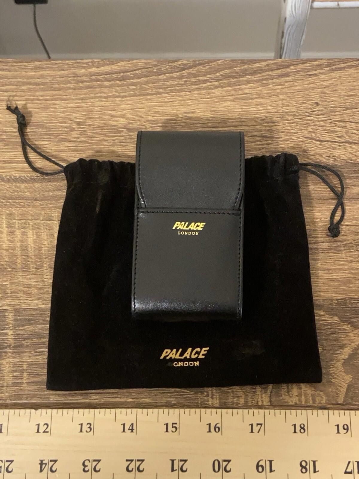 Designer Palace Skateboards London leather cigarette case w dust bag