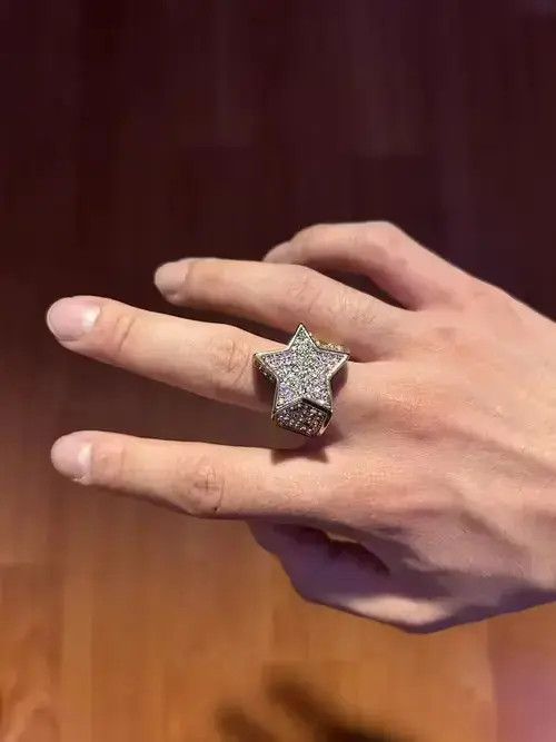Other Rhinestone Star Ring (gold) Size ONE SIZE - 4 Thumbnail