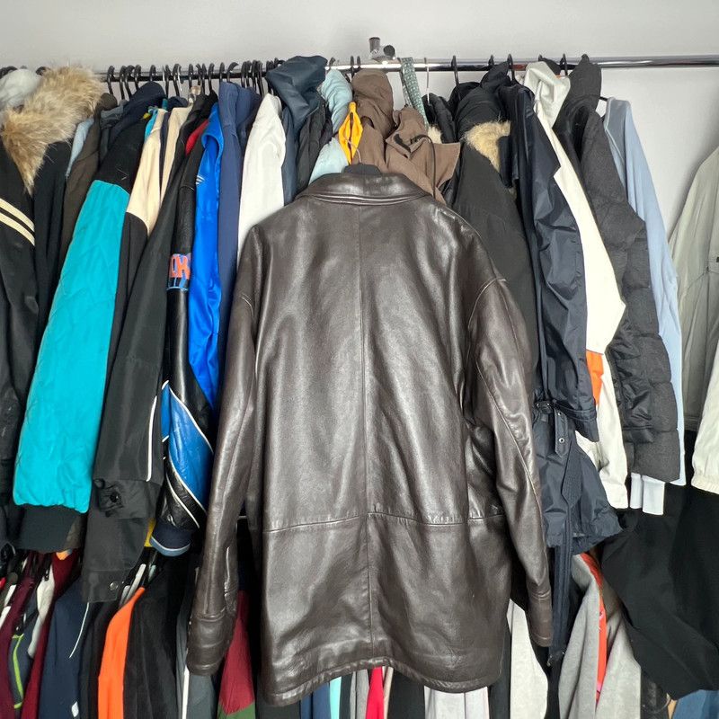 Burberry × Vintage leather coat Burberrys 54 L brown Size US L / EU 52-54 / 3 - 2 Thumbnail