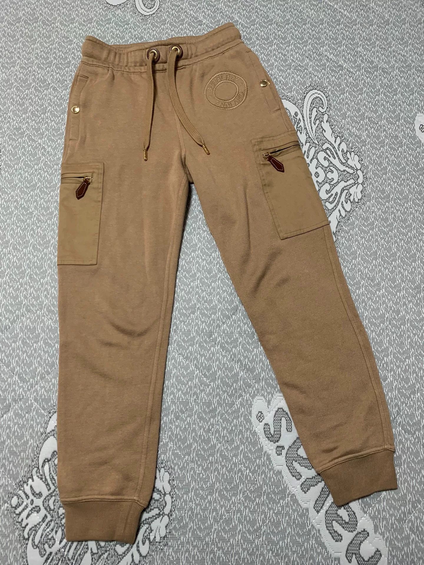 Burberry Burberry Embroidered Round Logo Sweatpants Size US 31 - 1 Thumbnail