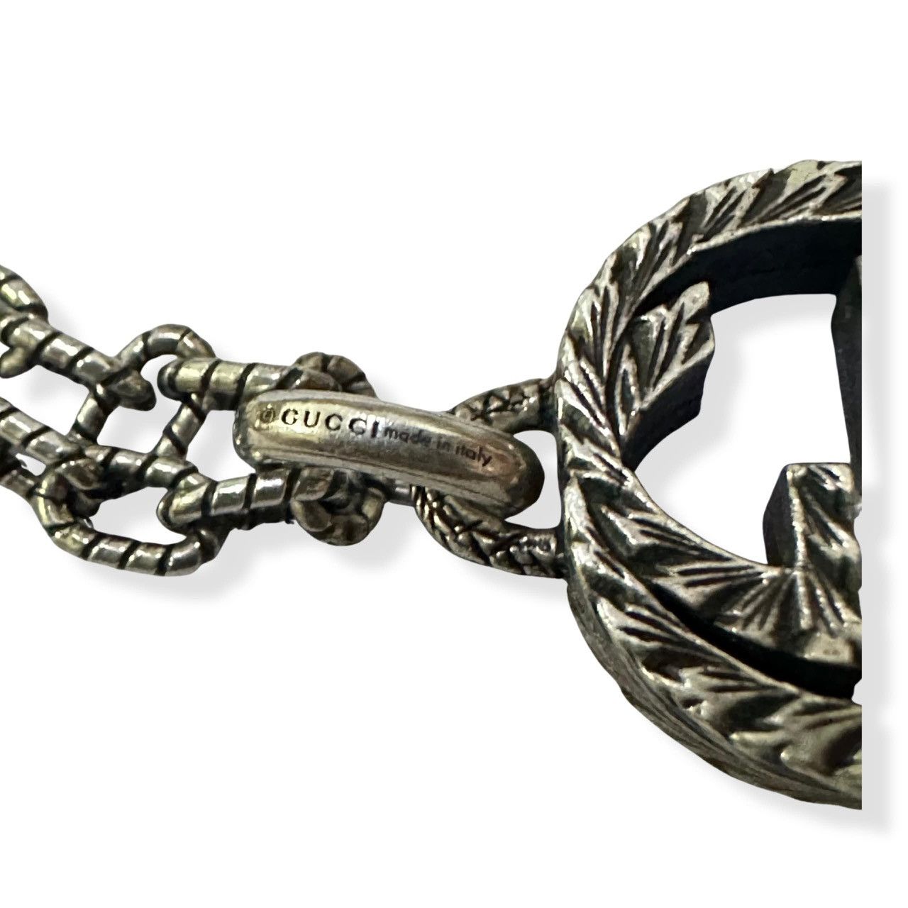 Gucci Gucci Vintage GG Laurel Sterling Silver Necklace 925 – 45cm Size ONE SIZE - 5 Thumbnail