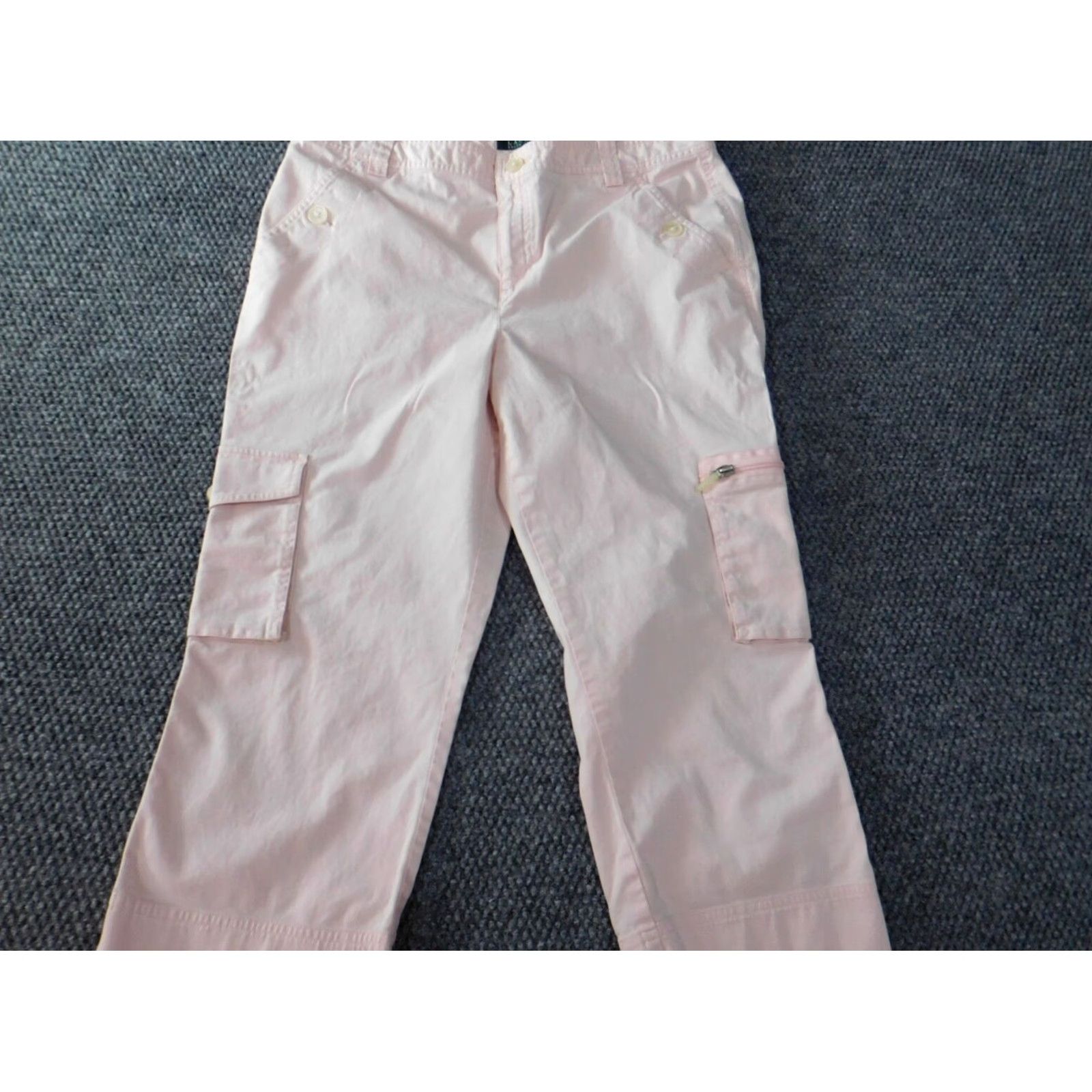 Ralph Lauren Lauren Ralph Lauren Womens Pants 10 Pink Cargo Crop Chino Straight Regular Inseam 20 in Girls? Size 24" / US 00 / IT 34 - 7 Thumbnail