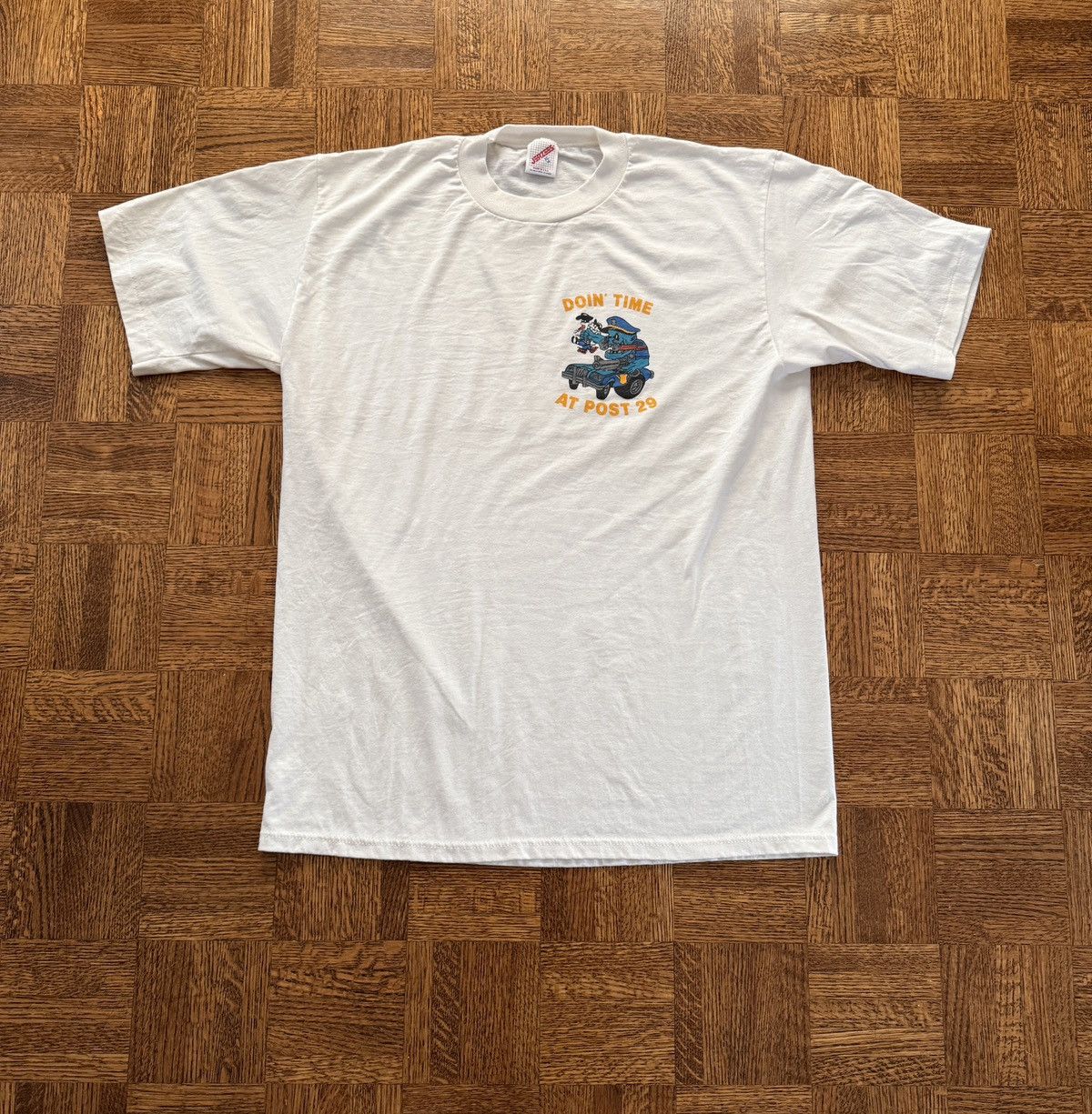 Vintage Vintage 90s Rat Fink Style Doin' Time Graphic Tee Size US XL / EU 56 / 4 - 2 Thumbnail