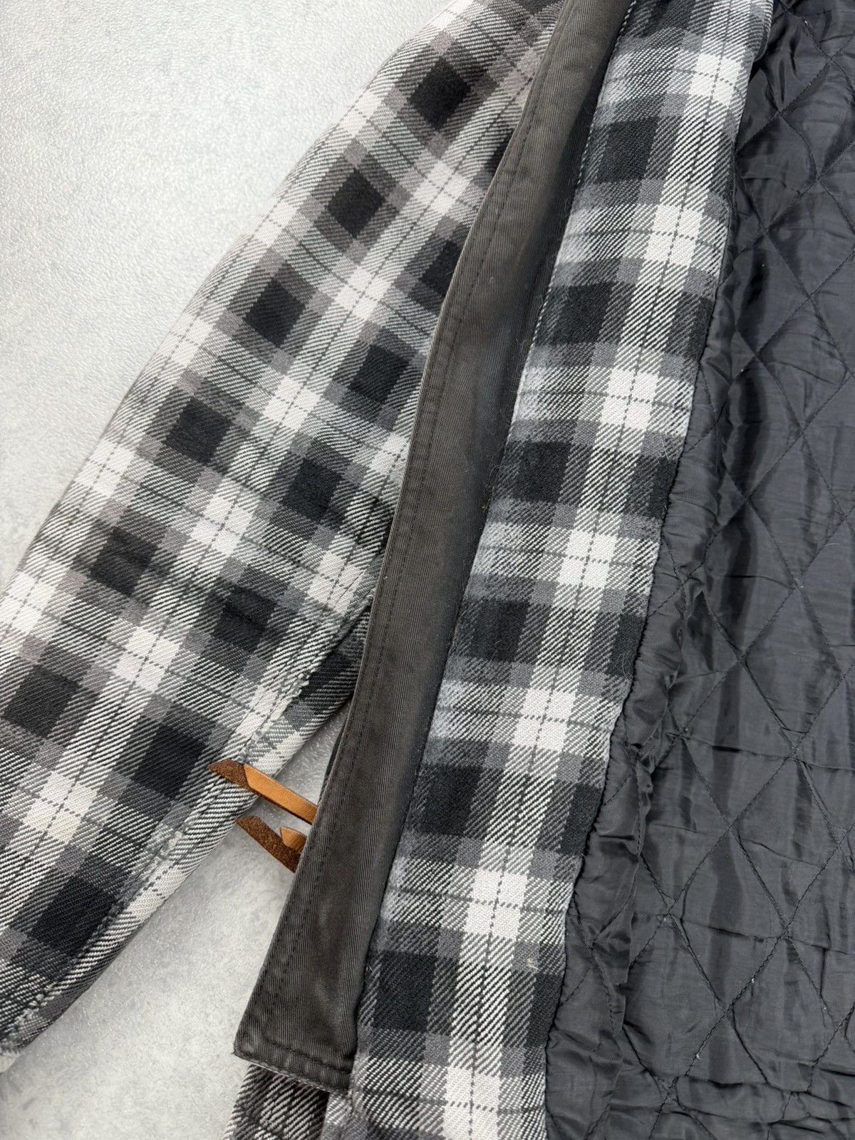 Iron Heart Iron Heart Heavy Flannel Zip Jacket Black Grey Check Size M Size US M / EU 48-50 / 2 - 8 Thumbnail