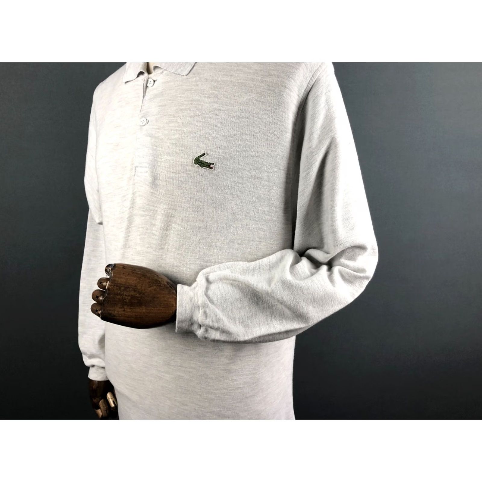 Lacoste Chemise Lacoste Polo Shirt Men Long Sleeve Gray Cotton Shirt Polo Regular Fit Mens Size US M / EU 48-50 / 2 - 7 Thumbnail