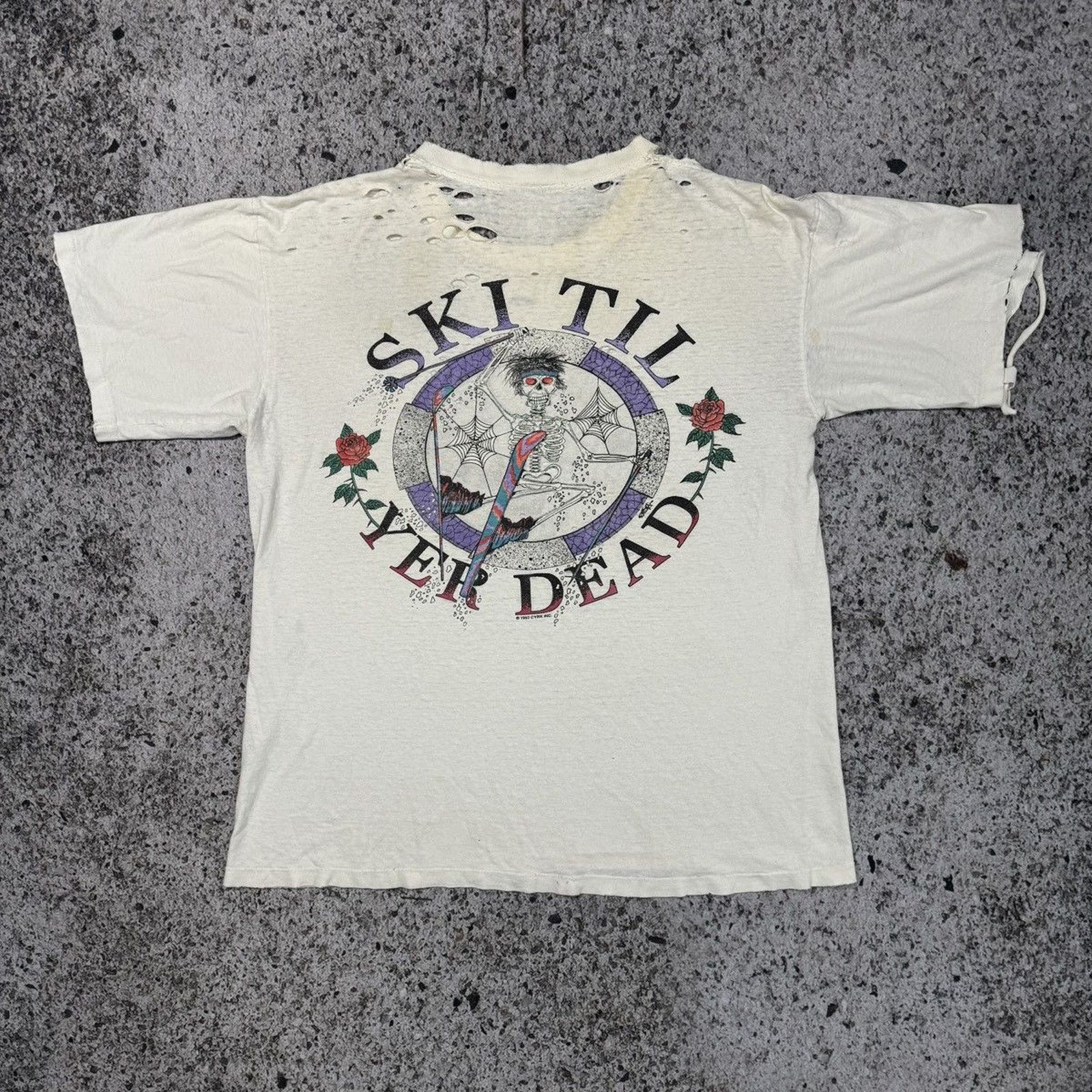 Band Tees Thrashed Faded Distressed Grateful Dead Shirt ERD Grunge Size US XL / EU 56 / 4 - 1 Thumbnail