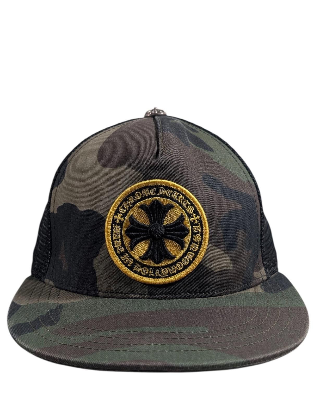 Chrome Hearts Cross Plus Seal Camo Trucker Hat Size ONE SIZE - 1 Thumbnail