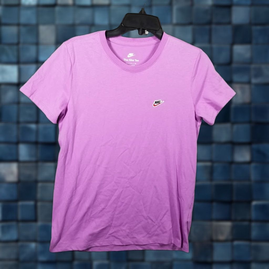Nike NIKE Shirt Women Small Purple Swoosh Athletic Cotton T-Shirt 100% Cotton Spring Summer Womens Modern Logo Sports 90s? Size S / US 4 / IT 40 - 1 Thumbnail