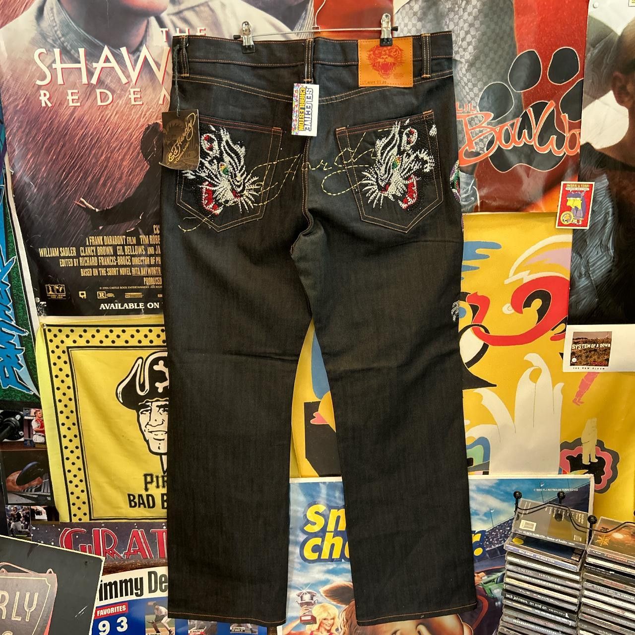 image of Deadstock Ed Hardy Jeans Sz. 38 in Navy, Men's