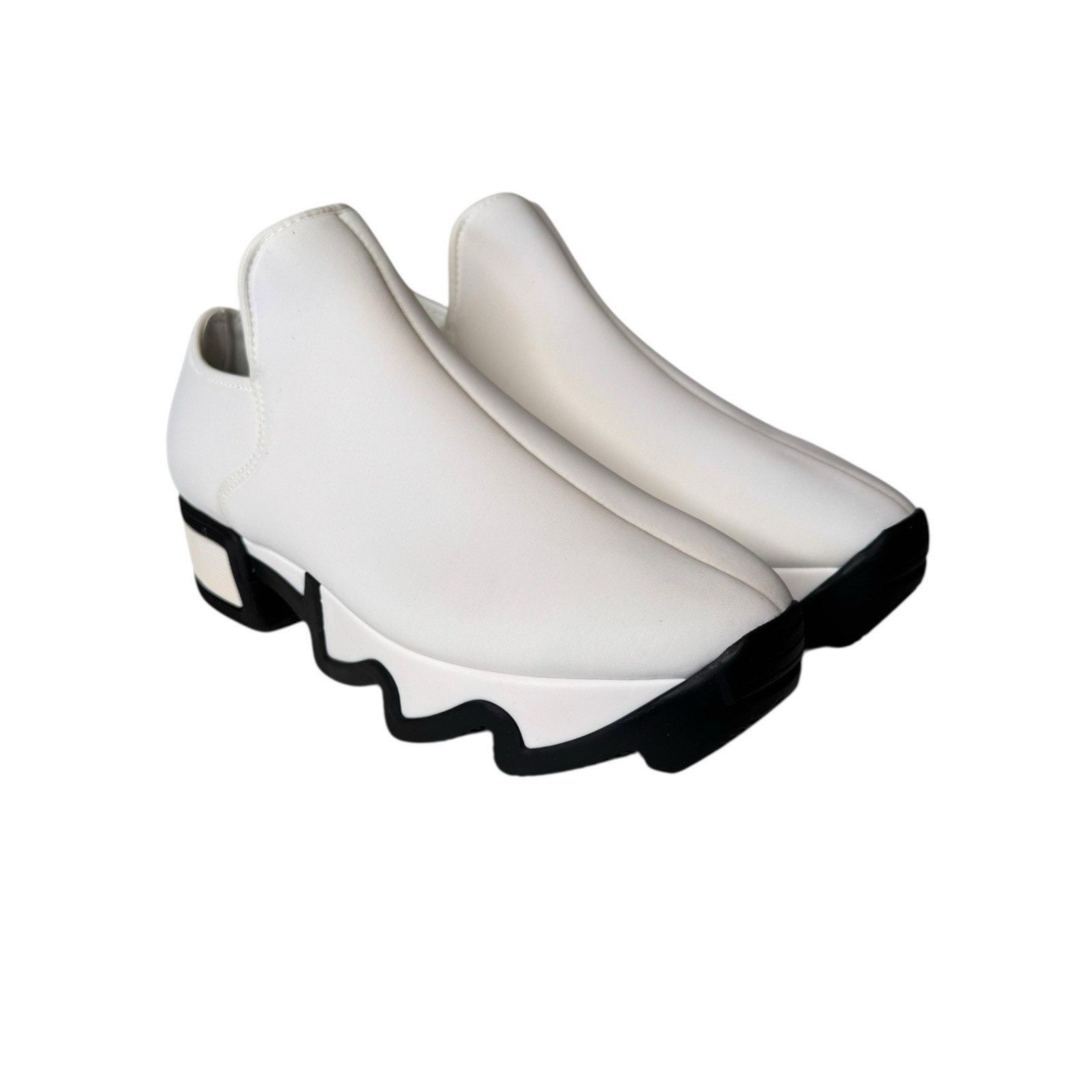 Other iRi NYC WES White Neoprene Streetwear Sneakers Unisex Size US 9.5 / IT 39.5 - 2 Thumbnail