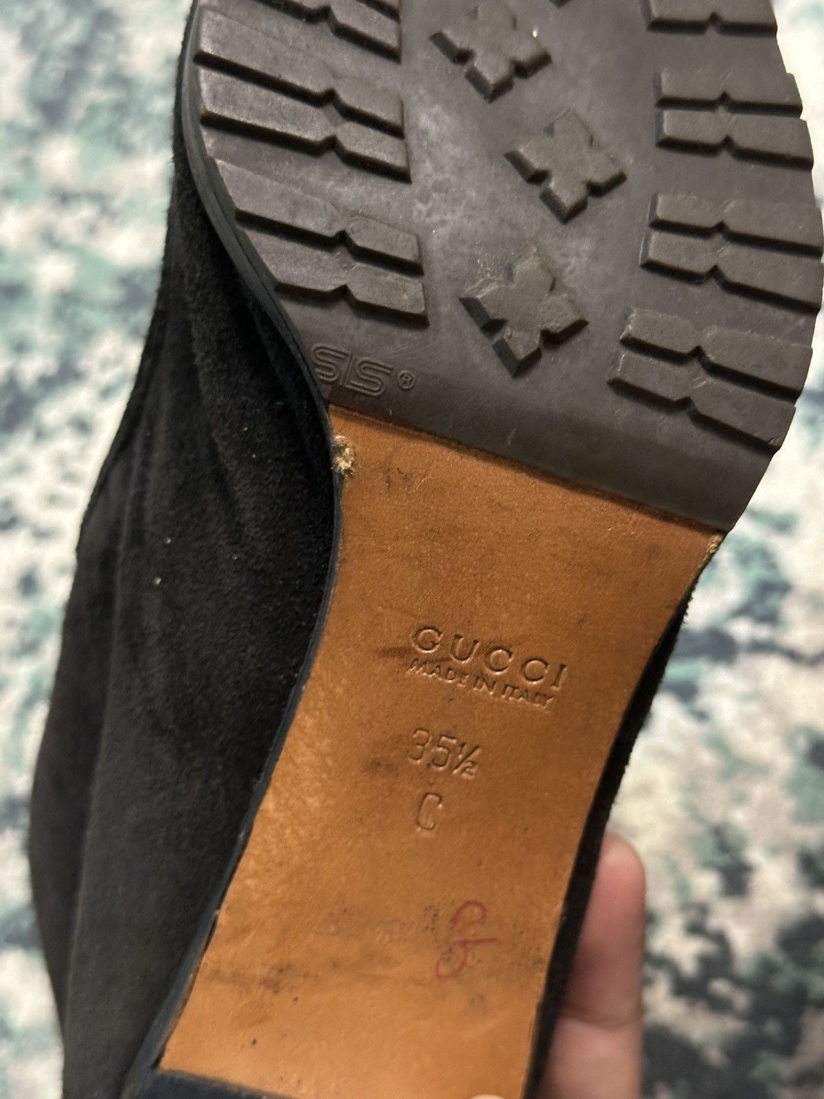 Gucci Gucci Made in Italy Black Suede Leather Ankle Boots Size US 5.5 / IT 35.5 - 9 Thumbnail
