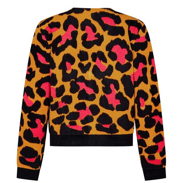 Versace o1g2r1mq0824 Leopard Knit Cardigan in Multicolor Size US L / EU 52-54 / 3 - 2 Thumbnail