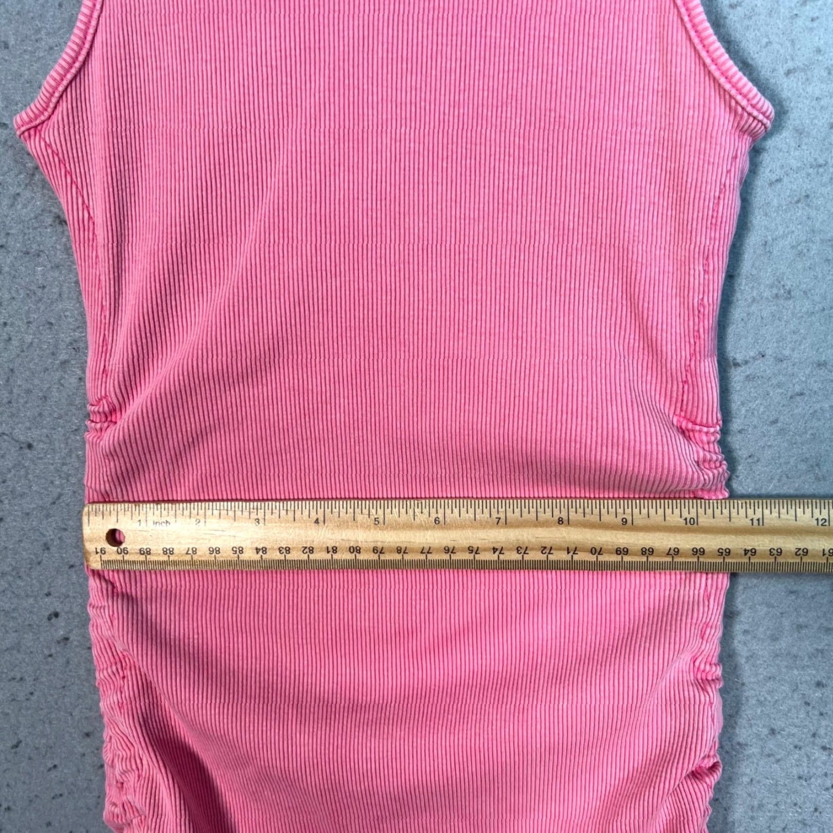 Garage Garage Dress Adult XS Pink Sleeveless Ruched Mini 100% Cotton Womens Size XS / US 0-2 / IT 36-38 - 6 Thumbnail
