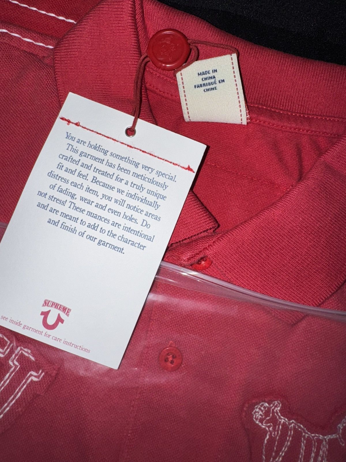 Supreme × True Religion Supreme X True Religon Red Washed Polo Size US M / EU 48-50 / 2 - 6 Thumbnail